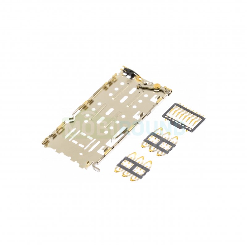 Коннектор сим карты (SIM) + коннектор карты памяти (MMC) для Vivo Y91c / Y11 / Y12 и др.