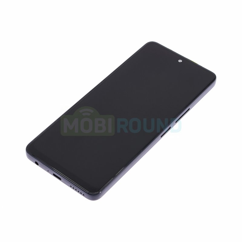 Дисплей для Tecno Camon 19 (в сборе с тачскрином) в рамке, черный