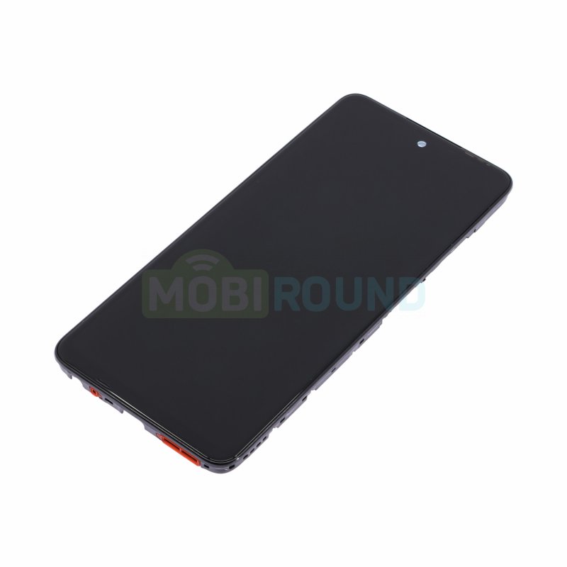 Дисплей для Tecno Spark Go (2024) 4G (в сборе с тачскрином) в рамке, черный