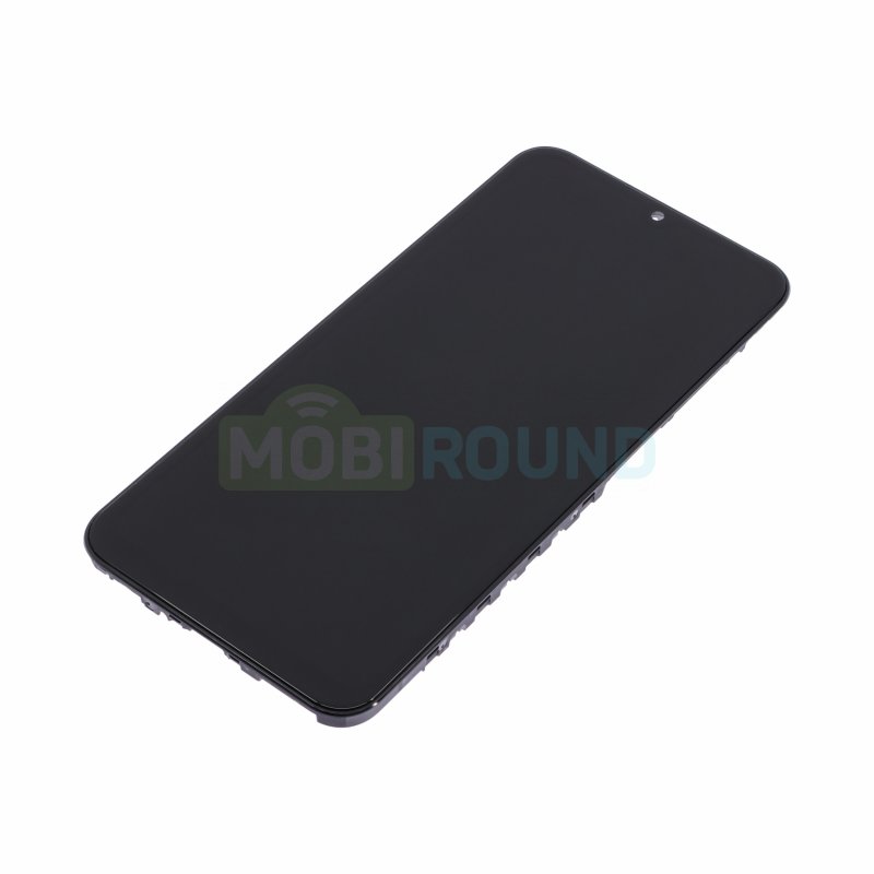 Дисплей для Samsung A256 Galaxy A25 5G (в сборе с тачскрином) в рамке, черный, AA