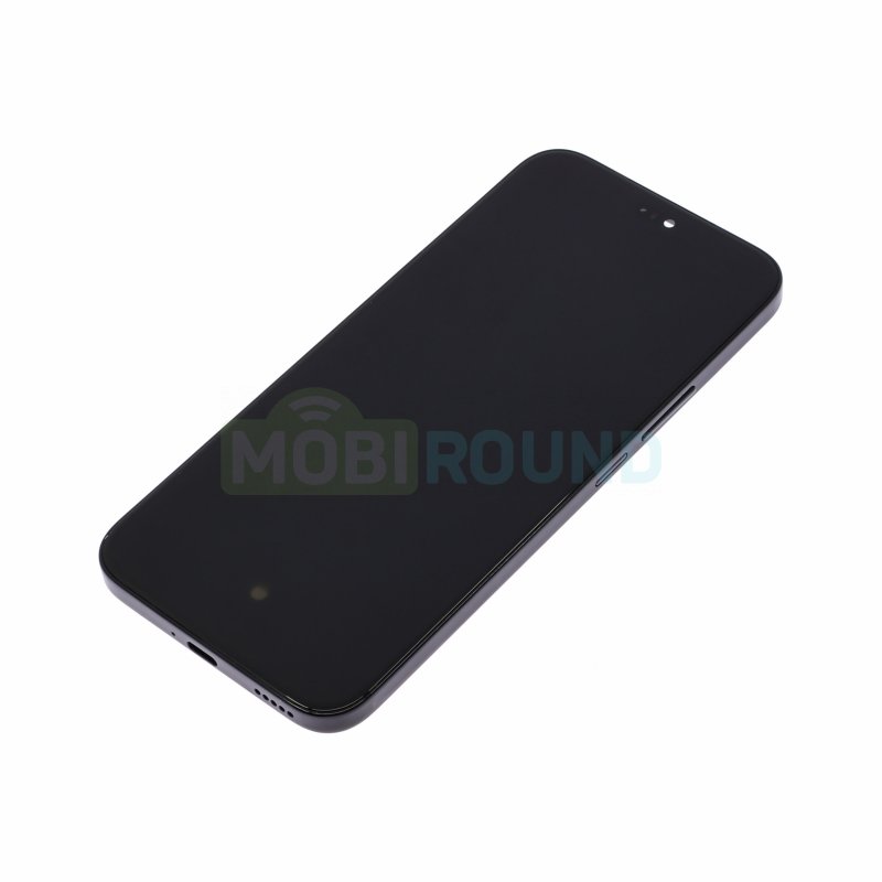 Дисплей для Honor X8c 4G (в сборе с тачскрином) в рамке, черный, AAA