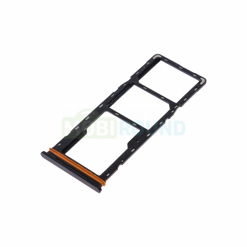 Держатель сим карты (SIM) для Tecno Spark 30 4G, черный