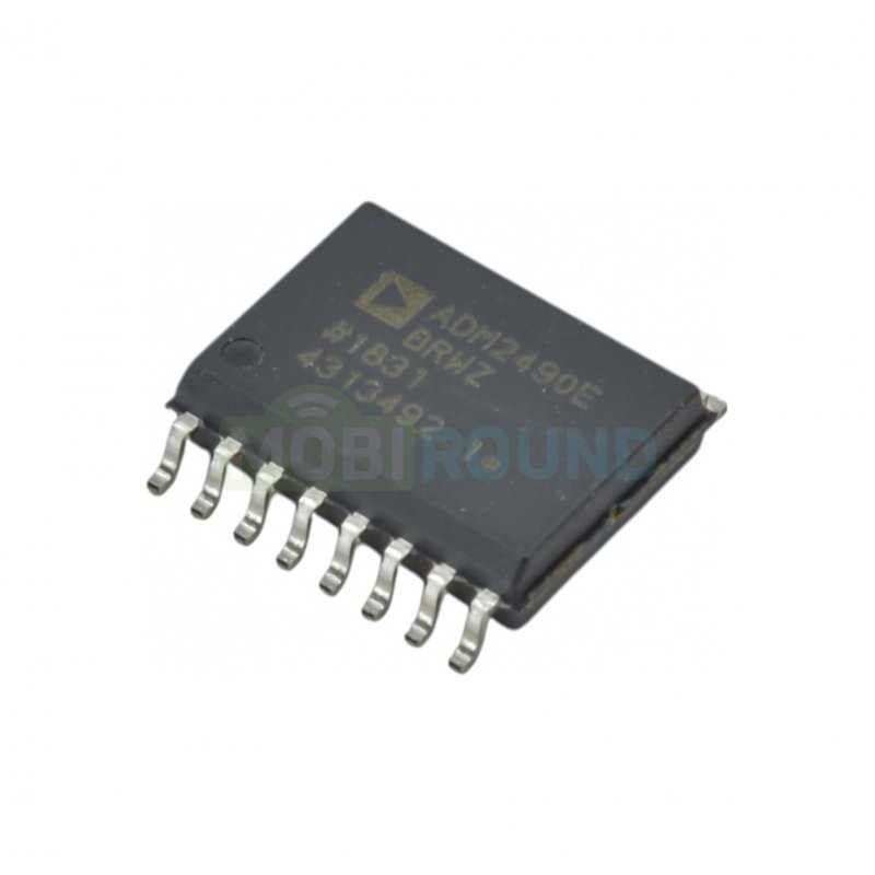 Приёмопередатчик RS-485 шины изолированный ADM2490EBRWZ (SO-16W)