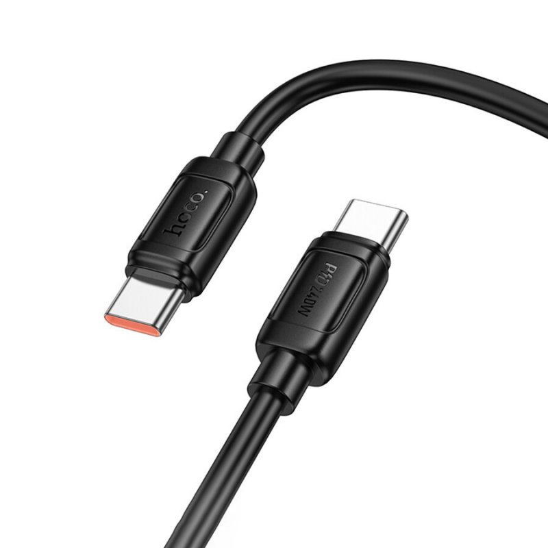 Дата-кабель Hoco X115 Type-C-Type-C, 1 м, черный