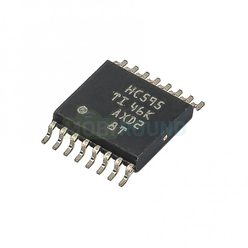 Сдвиговый регистр 8-раз. TI (SN74HC595PWR (TSSOP-16))