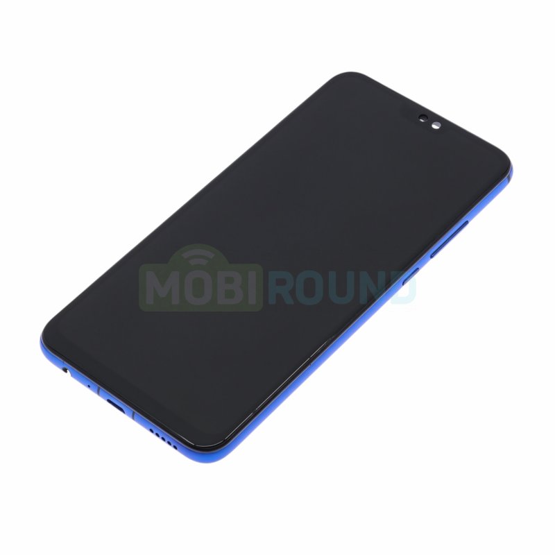 Дисплей для Huawei Honor 8X 4G (JSN-L21) Honor 8X Premium 4G / Honor 9X Lite 4G (в сборе с тачскрином) в рамке, синий, AA