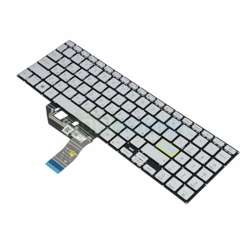 Клавиатура для ноутбука Asus VivoBook 15 513 / VivoBook 15 X513E / VivoBook 15 X513EA и др., серебро