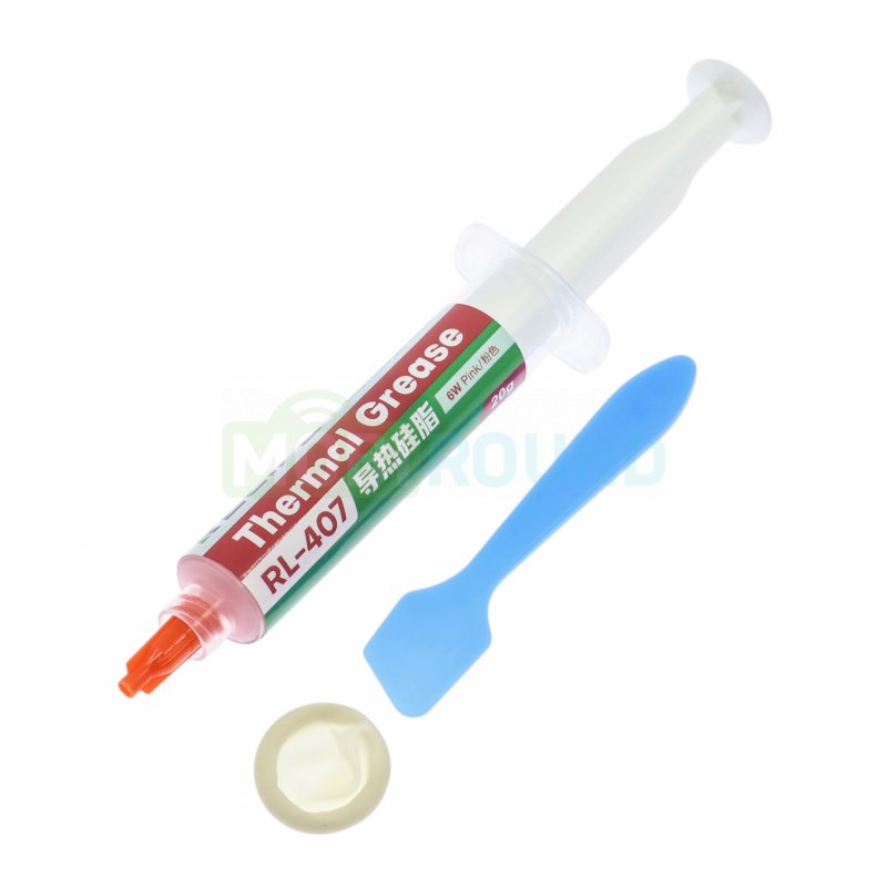 Паста теплопроводная RELIFE RL-407 (20 г) Масса: 20 г, красный