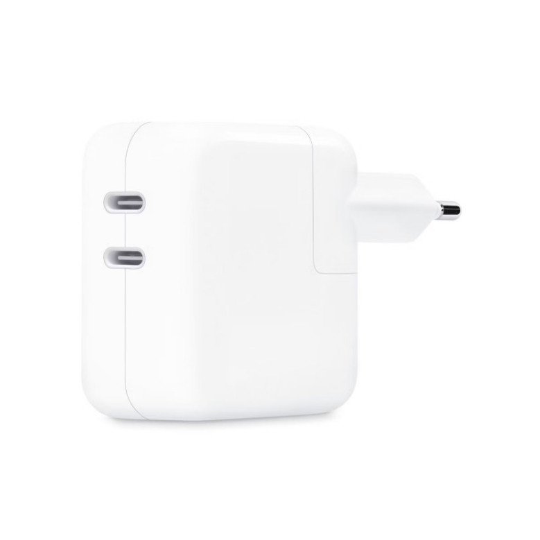 Сетевое зарядное устройство (СЗУ) для Apple iPhone (2 Type-C PD) 50 Вт, белый