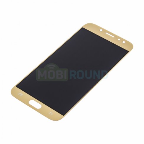 Дисплей для Samsung J730 Galaxy J7 (2017) (в сборе с тачскрином) (золото, аналог (TFT))