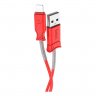 Дата-кабель Hoco X24 Pisces USB-Lightning (с пружиной), 1 м