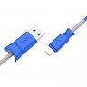 Дата-кабель Hoco X24 Pisces USB-Lightning (с пружиной), 1 м