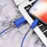 Дата-кабель Hoco X24 Pisces USB-Lightning (с пружиной), 1 м