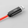 Дата-кабель Hoco U29 LED USB-MicroUSB с дисплеем (2 А), 1.2 м
