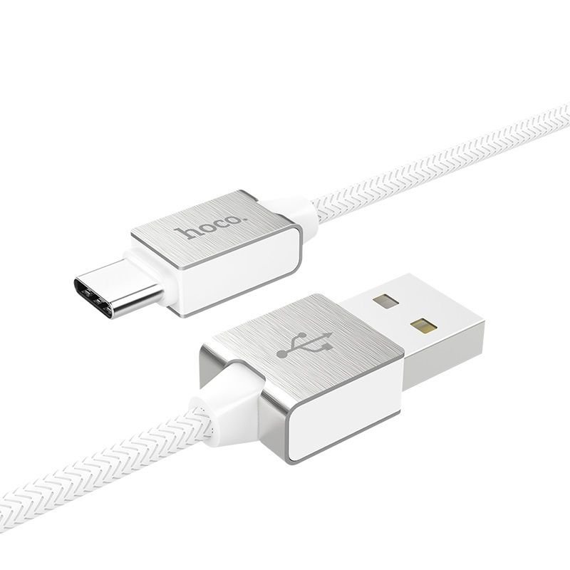 Дата-кабель Hoco U49 USB-Type-C, 1.2 м, белый