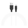 Дата-кабель Hoco X21 USB-MicroUSB (высокопрочный / силикон / 2 A), 1 м