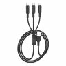 Дата-кабель Hoco X25 (3 в 1) USB-MicroUSB/Lightning/Type-C, 1 м