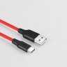 Дата-кабель Hoco X21 USB-Type-C (высокопрочный / силикон / 2 A), 1 м