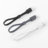 Дата-кабель Hoco U34 (2 в 1) USB-Lightning/MicroUSB, 0.25 м