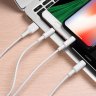 Дата-кабель Hoco X25 (3 в 1) USB-MicroUSB/Lightning/Type-C, 1 м
