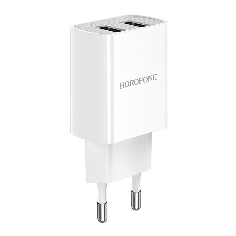 Сетевое зарядное устройство (СЗУ) Borofone BA53A (2 USB) 2.1 А, белый