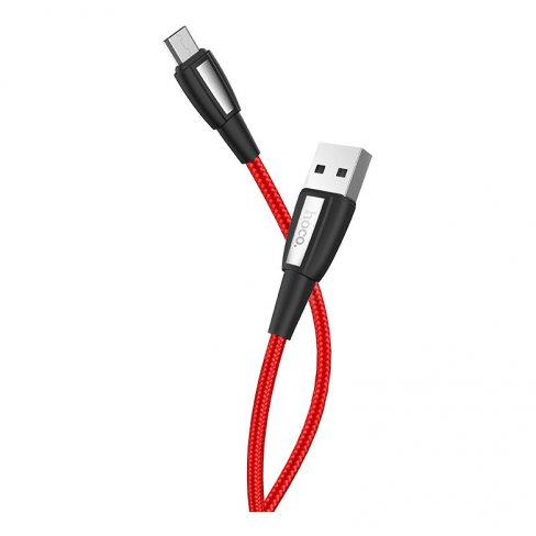Дата-кабель Hoco X39 USB-MicroUSB (2.4 А), 1 м (красный)