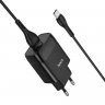 Сетевое зарядное устройство (СЗУ) Hoco C72Q (USB) + кабель Type-C, 3 А