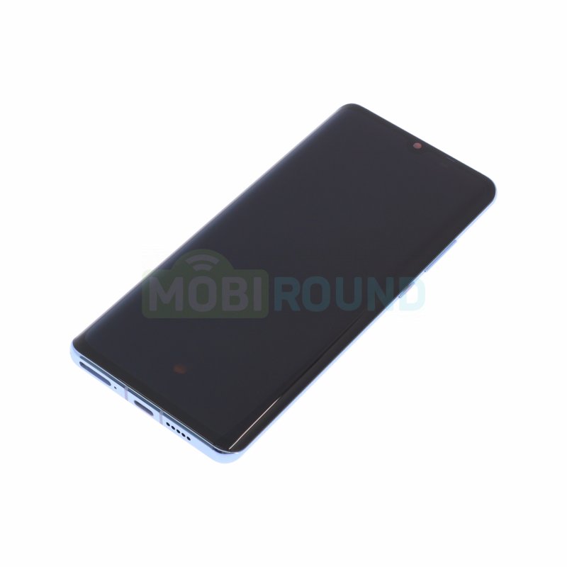 Дисплей для Huawei P30 Pro 4G (VOG-L29) (в сборе с тачскрином) в рамке, голубой, AAA