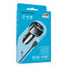 Автомобильное зарядное устройство (АЗУ) Borofone BZ14 (2 USB) + кабель Lightning, 2.4 А