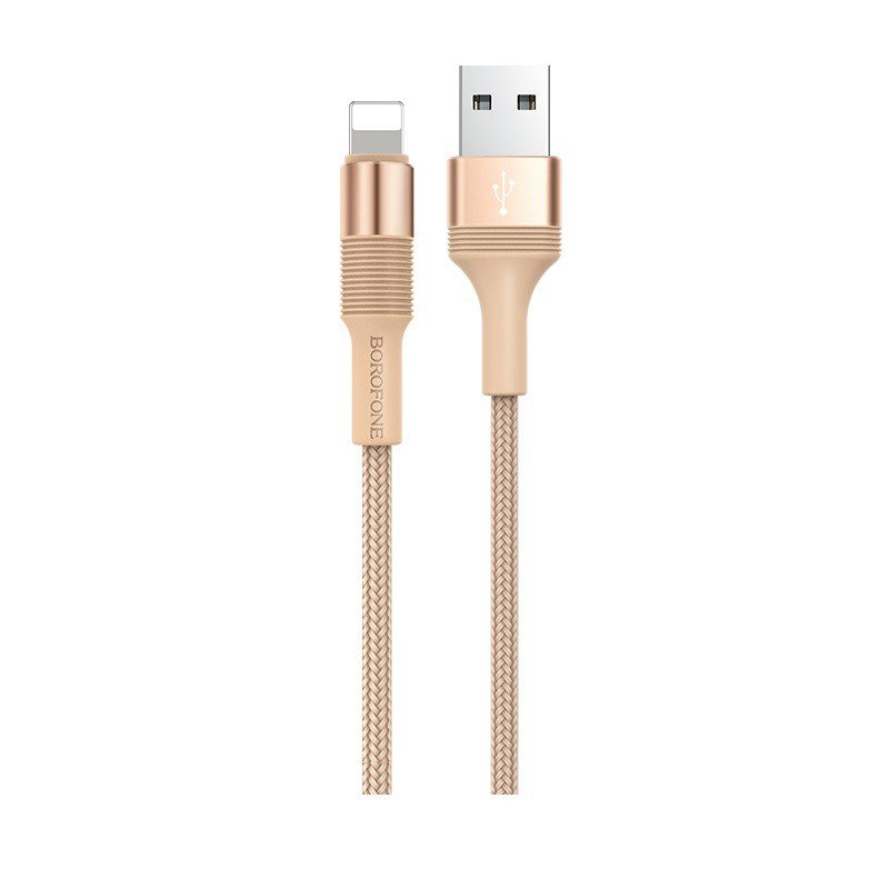 Дата-кабель Borofone BX21 USB-Lightning, 1 м, золото