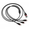Дата-кабель Borofone BX17 (3 в 1) USB-Type-C/Lightning/MicroUSB, 1 м