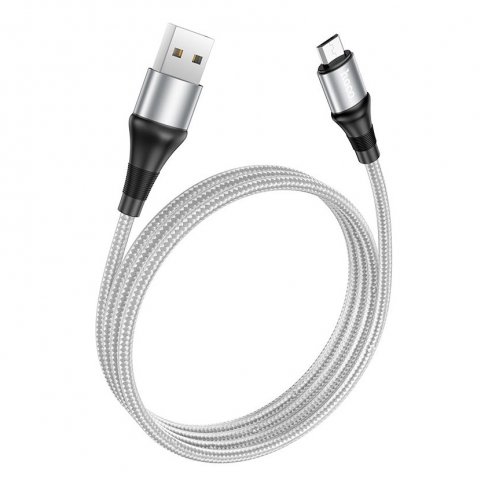 Дата-кабель Hoco X50 USB-MicroUSB, 1 м (серый)