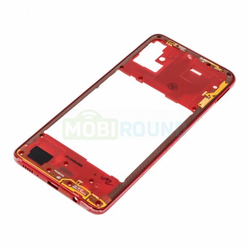 Средняя часть корпуса для Samsung A515 Galaxy A51 (красный)