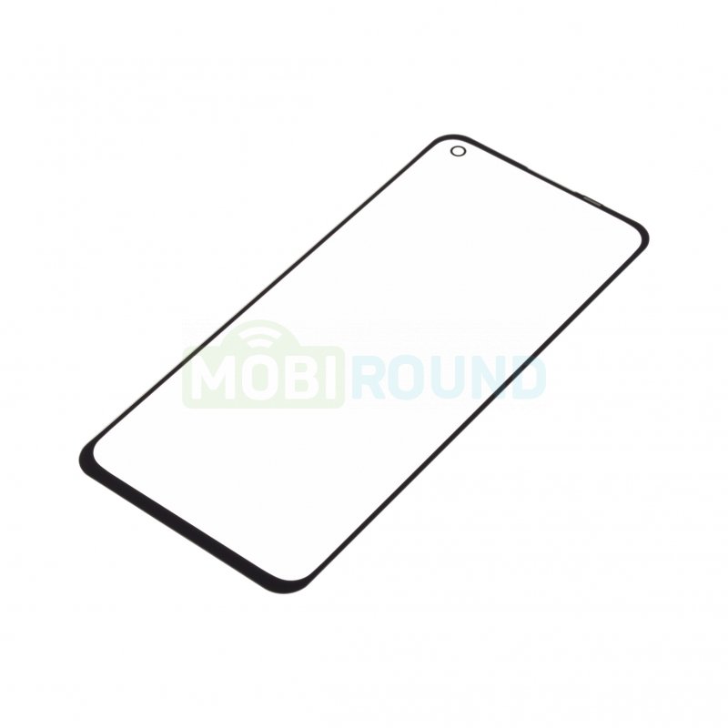Стекло модуля + OCA OPPO Reno 5 4G, черный, AAA