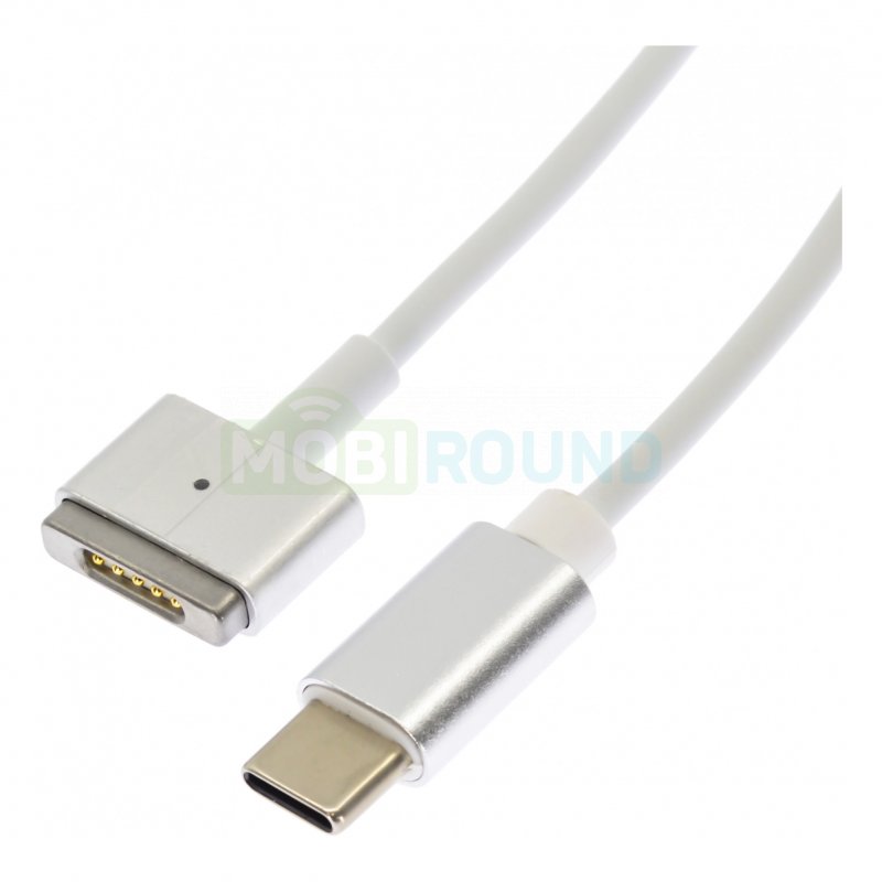 Кабель зарядки для Apple MacBook MagSafe2 (Macbook 5-pin/Type-C) 1.5 м