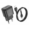 Сетевое зарядное устройство (СЗУ) Hoco N31 (Type-C PD) + кабель Type-C-Lightning, 3 А