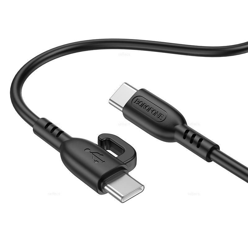 Дата-кабель Borofone BX91 Type-C-Type-C (60 Вт) 1 м, черный