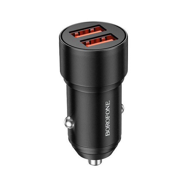 Автомобильное зарядное устройство (АЗУ) Borofone BZ19 (2 USB) 2.4 А, черный
