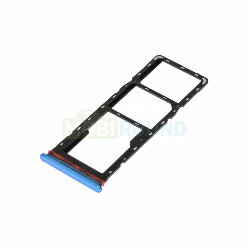 Держатель сим карты (SIM) для Tecno Spark 6 Go / Spark Go (2022) синий