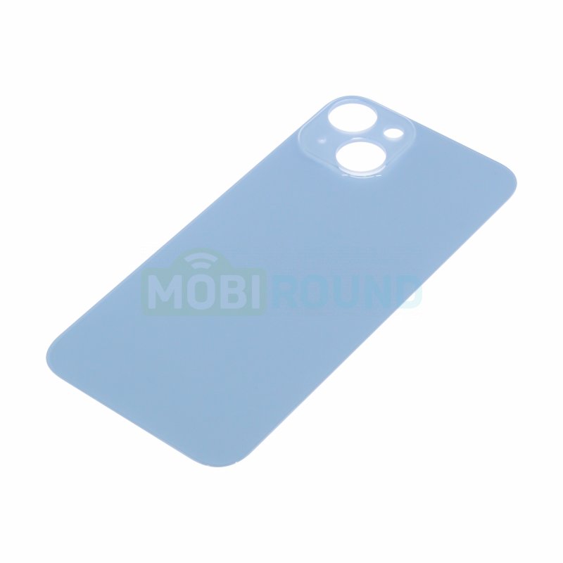 Задняя крышка для Apple iPhone 14 (с широким отверстием) синий, AAA