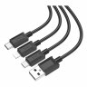 Дата-кабель Hoco X74 USB-Type-C/MicroUSB/Lightning, 1 м