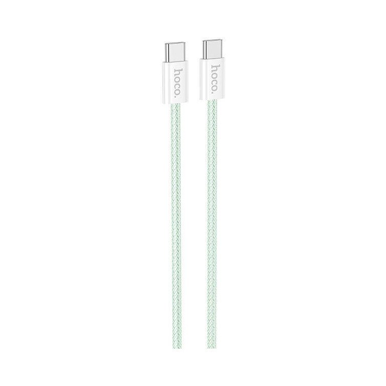 Дата-кабель Hoco X104 Type-C-Type-C (60 Вт) 1 м, зеленый