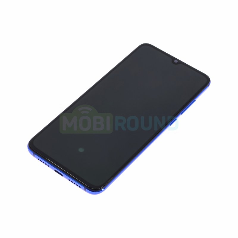 Дисплей для Xiaomi Mi 9 Lite (в сборе с тачскрином) в рамке, синий, 100%