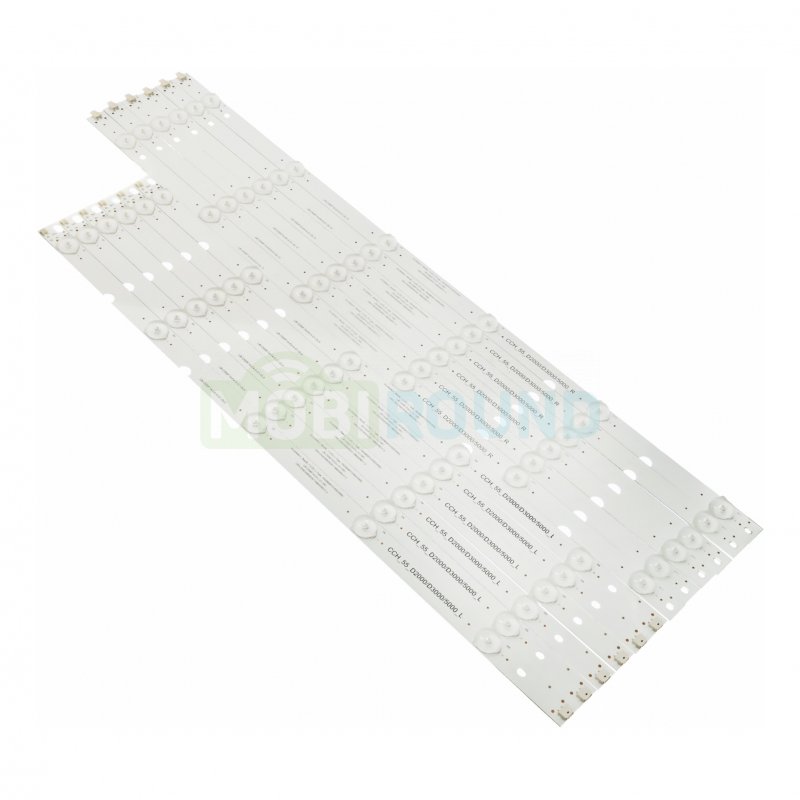 Светодиодная подсветка для телевизоров 55" CRH-Z55D20003030110665S Rev1.2 (комплект 12 шт.)
