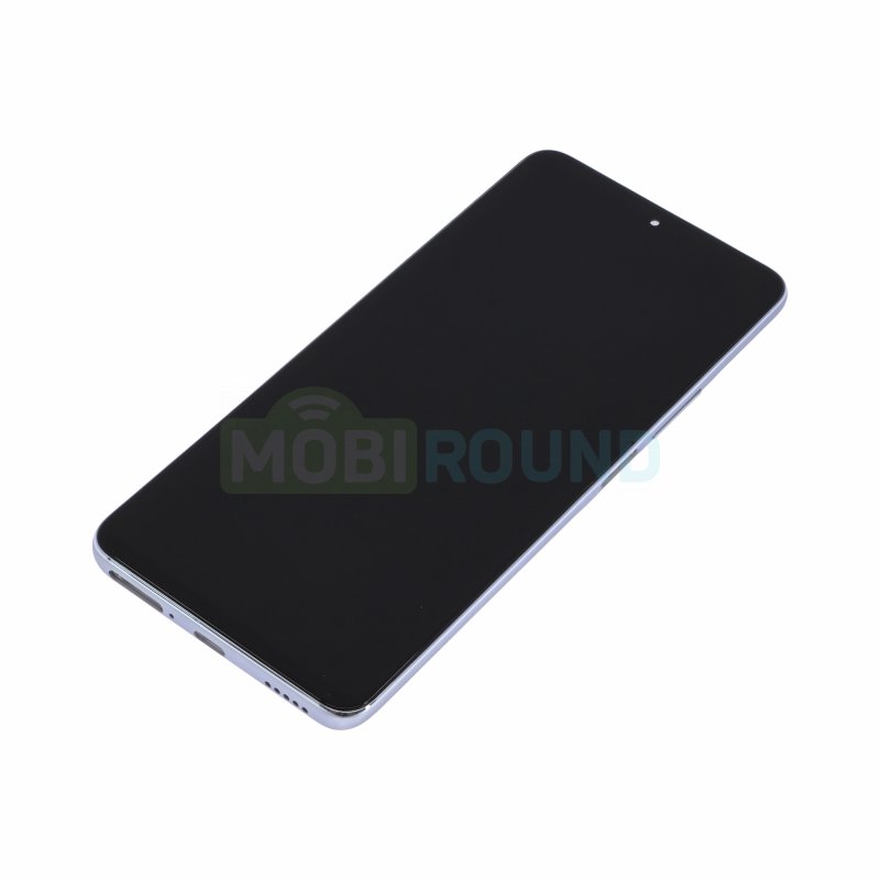 Дисплей для Honor X9 4G (в сборе с тачскрином) в рамке, серебро, AAA