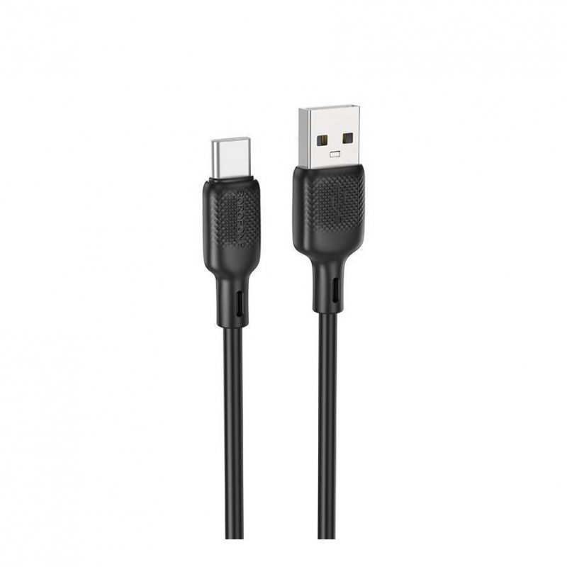 Дата-кабель Borofone BX113 USB-Type-C (3 А) 1 м, черный