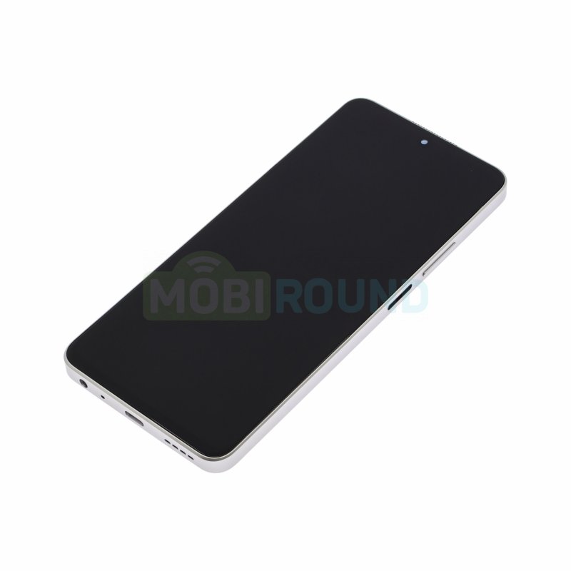 Дисплей для Realme 10 Pro 5G (в сборе с тачскрином) в рамке, серебро, 100%
