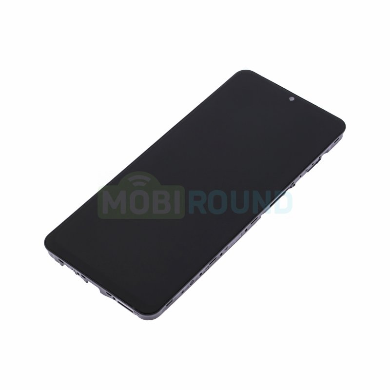 Дисплей для Samsung A066 Galaxy A06 5G (в сборе с тачскрином) в рамке, черный, AAA