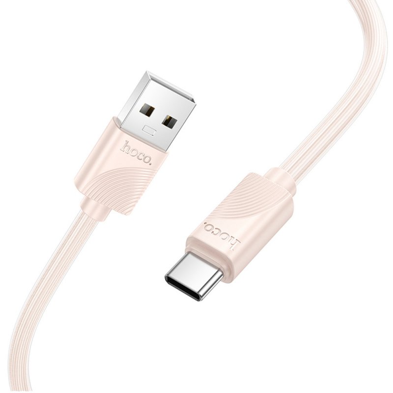 Дата-кабель Hoco X114 USB-Type-C (3 А) 1 м, розовый