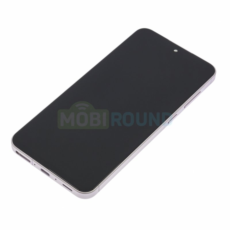 Дисплей для Samsung A566 Galaxy A56 5G (в сборе с тачскрином) в рамке, розовый, AA